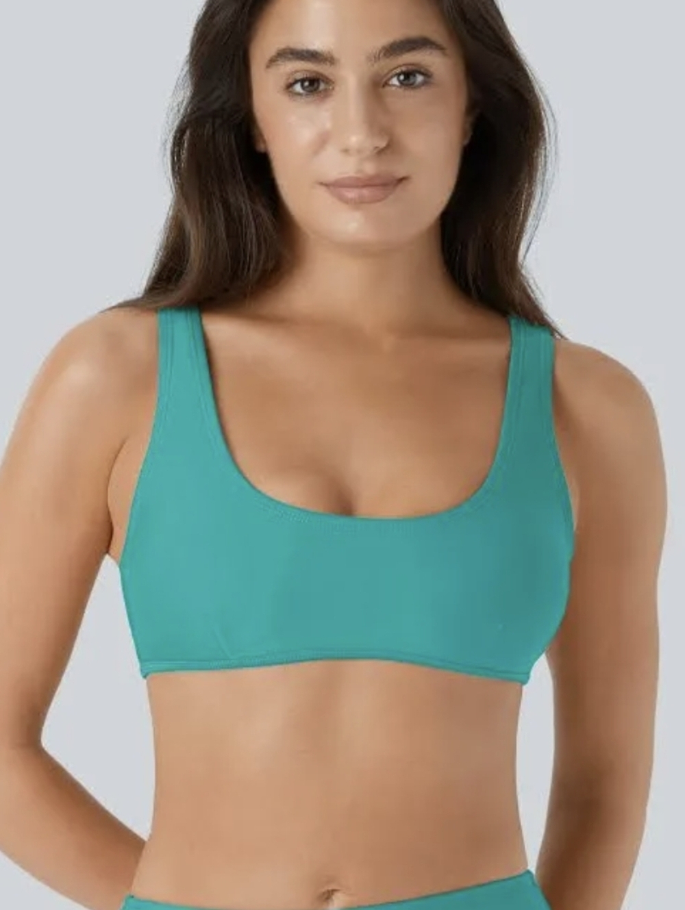 New Halara U Neck Bikini Top Swimsuit